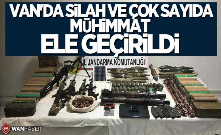 VAN'DA SİLAH VE ÇOK SAYIDA MÜHİMMAT ELE GEÇİRİLDİ