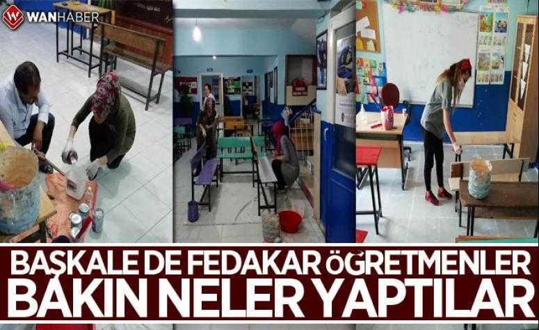 BAŞKALE DE FEDAKÂR ÖĞRETMENLER BAKIN NELER YAPTILAR