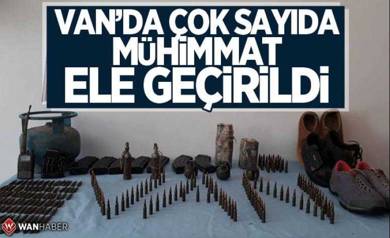 VAN’DA ÇOK SAYIDA MÜHİMMAT ELE GEÇİRİLDİ
