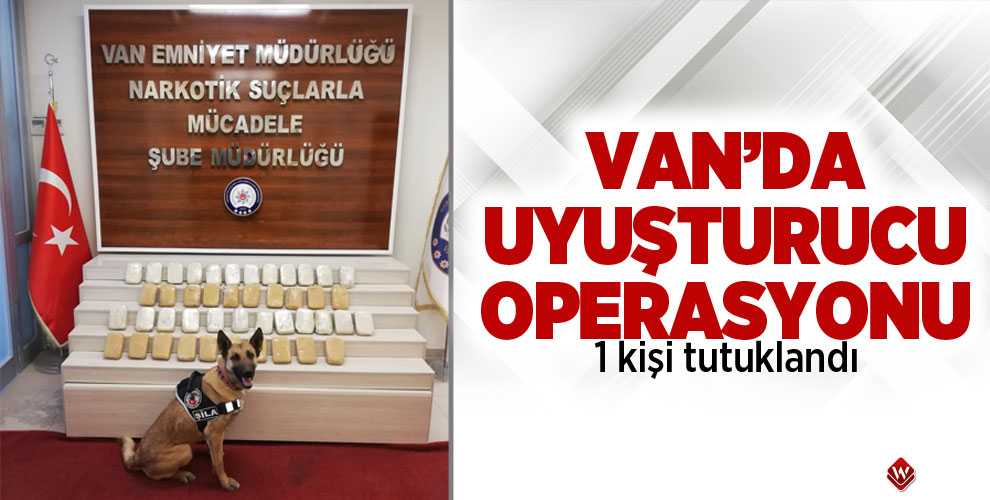 VAN'DA UYUŞTURUCU OPERASYONU
