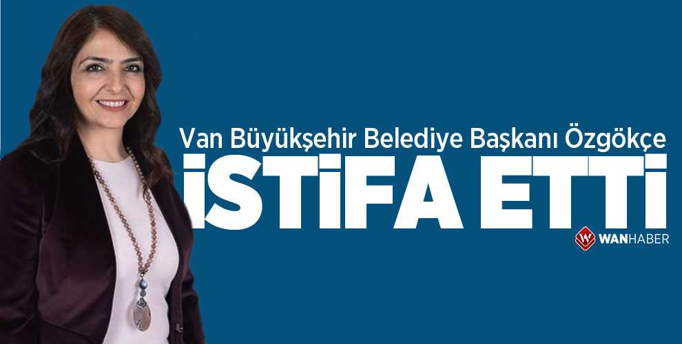 VAN BÜYÜKŞEHİR BELEDİYE BAŞKANI ÖZGÖKÇE İSTİFA ETTİ
