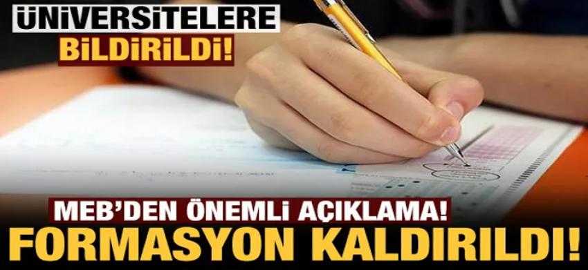 MEB'den son dakika açıklaması: Pedagojik formasyon kaldırıldı