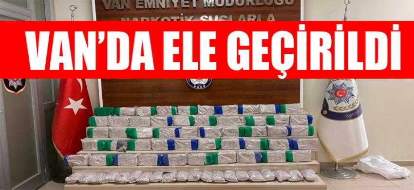 Edremit'te şüpheli kamyonette 61 kilo eroin ele geçirildi