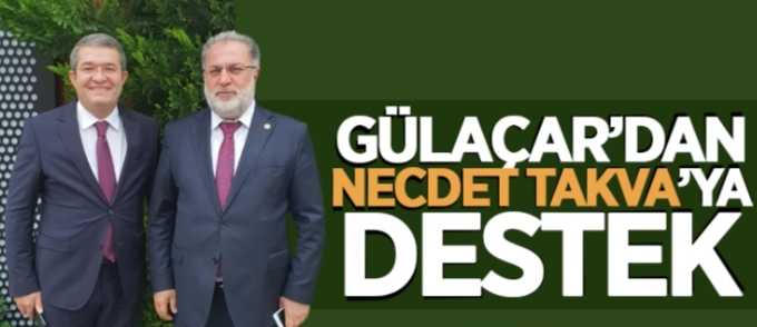 Necdet Takva’ya ilk destek Gulaçar'dan geldi...