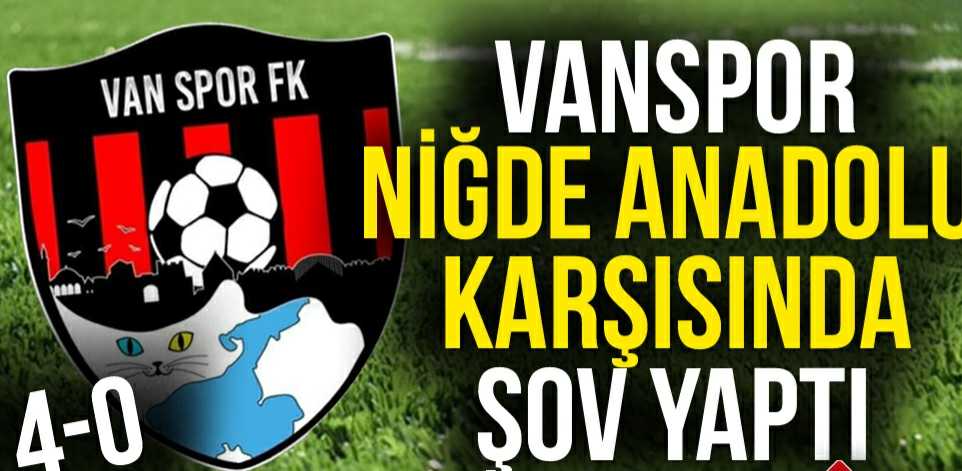VANSPOR, NİĞDE KARŞISINDA ŞOV YAPTI!