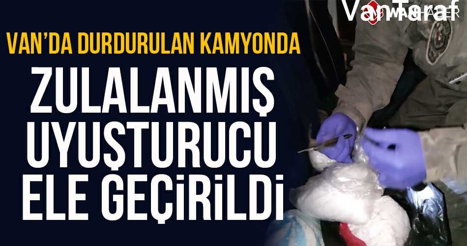 KAMYONA ZULALANMIŞ UYUŞTURUCU YAKALANDI!