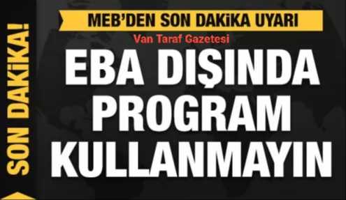 MEB'den öğretmenlere Uyarı...