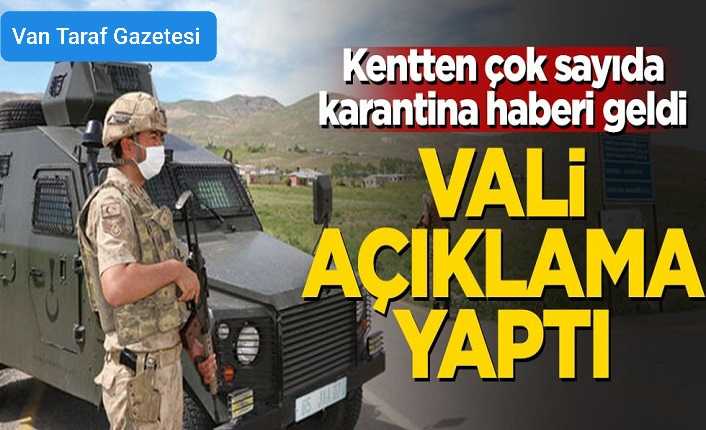 Vali Mehmet Emin Bilmez: Sokakta değil, evde bulaşıyor