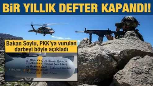 Bakan Soylu açıkladı: PKK'ya bir darbe daha!