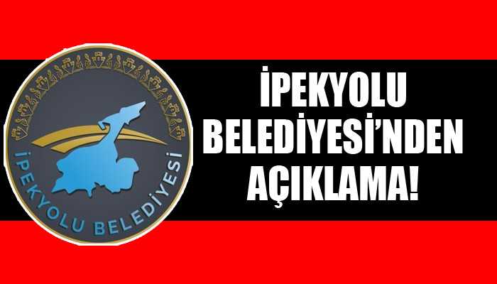 İpekyolu Belediyesi O Görüntü Hakkında Açıklama Yaptı...