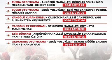 Tuşba'da kurban kesim yerleri