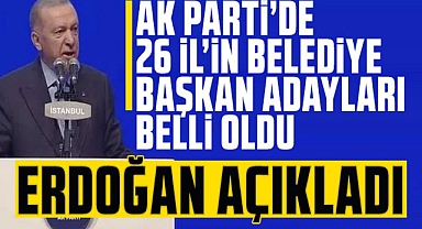 Ak Parti 26 il belediye başkan adayı netleşti