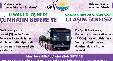 Van'da bayram boyunca toplu ulaşım ücretsiz