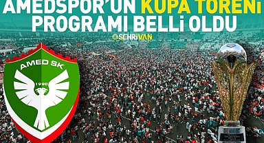 Amedspor’un kupa töreni programı belli oldu