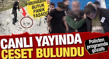 Canlı yayında kan donduran anlar! Muhabir, canlı yayında ceset buldu...