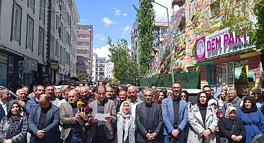DEM Parti'ye saldırılar protesto edildi: Çetelerden korkmayız