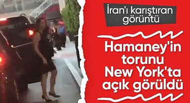 İran'ın dini lideri Ayetullah Hamaney'in torunu açık elbise ile görüntülendi