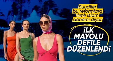 Suudi Arabistan'da ülke tarihinin ilk mayolu defilesi