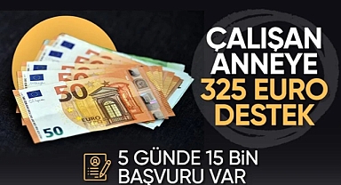 Çalışan annelere 325 euroluk destek...
