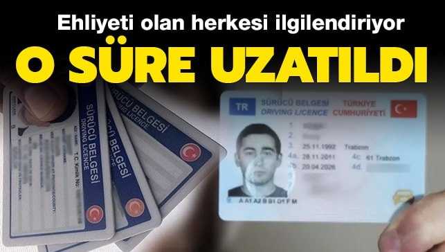 Bakanlık'tan son dakika sürücü belgesi açıklaması!