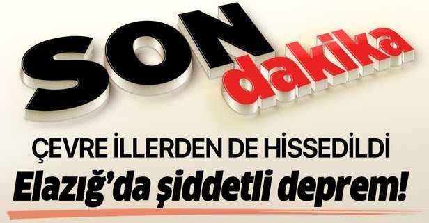 ELAZIĞ'DA 6.8 BÜYÜKLÜĞÜNDE DEPREM!
