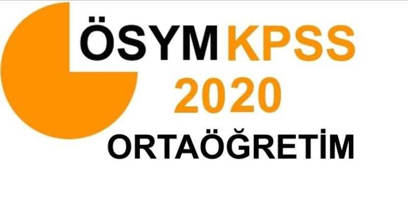 2020 KPSS Ortaöğretim başvuruları ne zaman