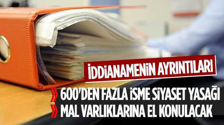 600'den fazla HDP'li hakkında siyaset yasağı istendi