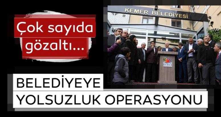Belediye yönelik yolsuzluk operasyonu: 20 gözaltı