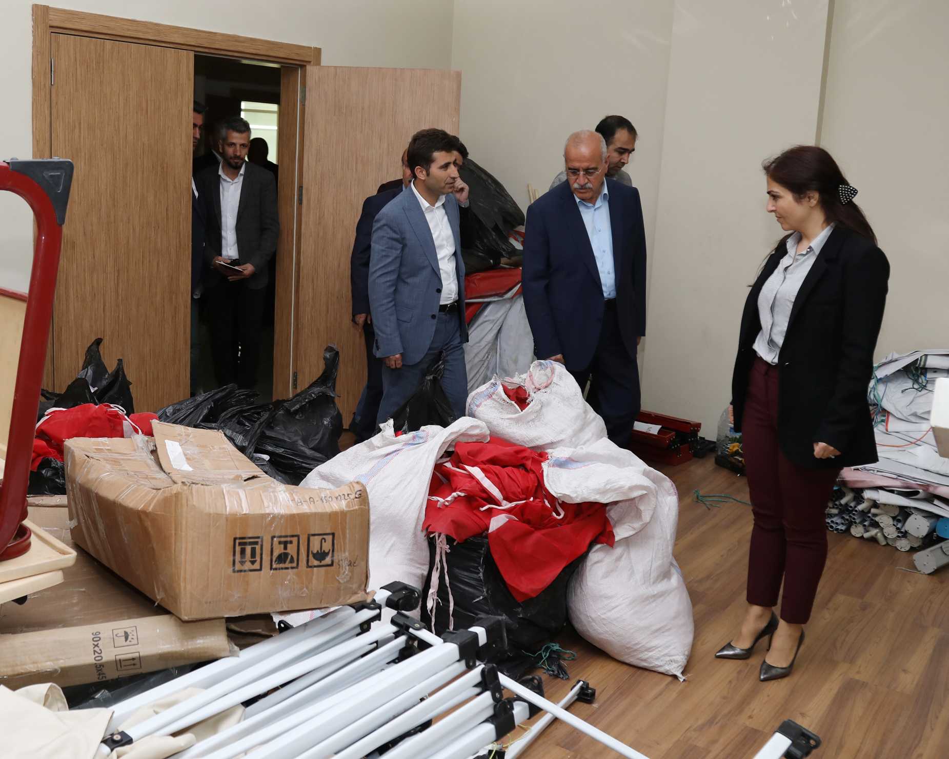 EŞBAŞKANLAR NÛDA KÜLTÜR MERKEZİ’NDEKİ TALANI YERİNDE İNCELEDİ
