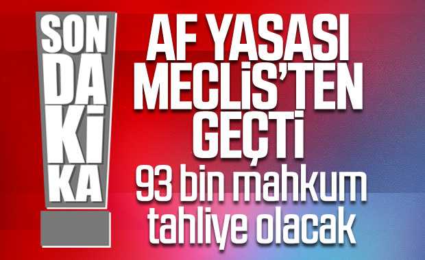 İnfaz Yasası TBMM'den geçti