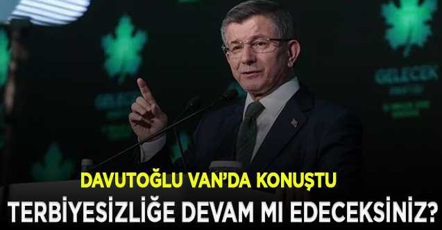 Davutoğlu, Van'da Kürtleri Sahiplendi...