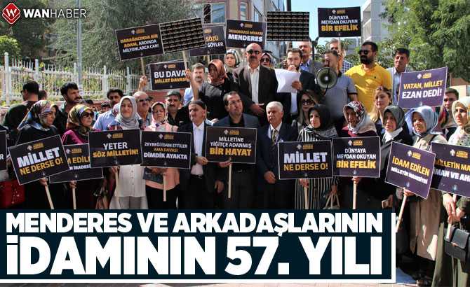 Menderes ve arkadaşlarının idamının 57. yılı
