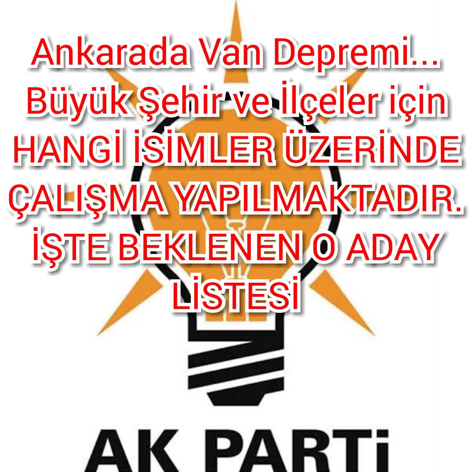 Ak Parti Genel Merkezin kulislerinde Van rüzgarı