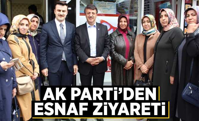 Türkmenoğlu ve ekibinden esnaf ziyareti