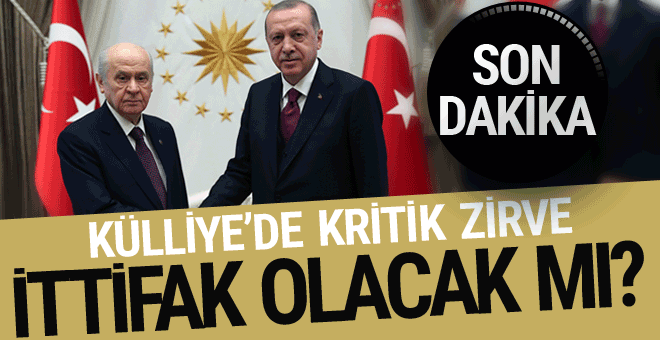 Erdoğan ve Bahçeli görüşmesi sona erdi