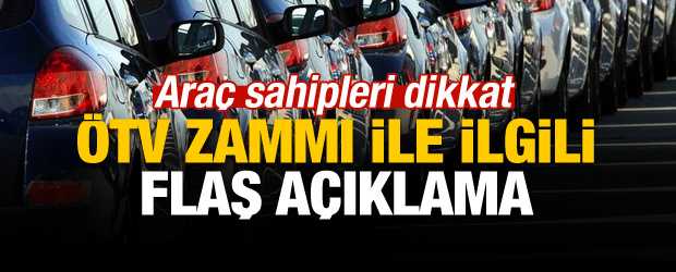Maliye Bakanlığı'ndan ÖTV zammı açıklaması
