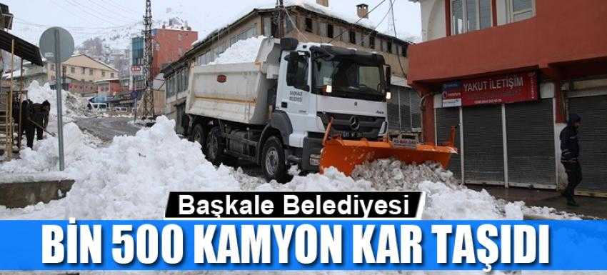 Başkale Belediyesi Bin 500 Kamyon Kar Taşıdı