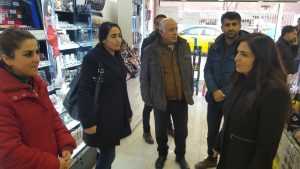 HDP Van İl Örgütü Turizm ve Şemsiye Sokak esnafını ziyaret etti