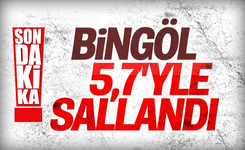 Bingöl'de 5.9 büyüklüğünde deprem meydana geldi!