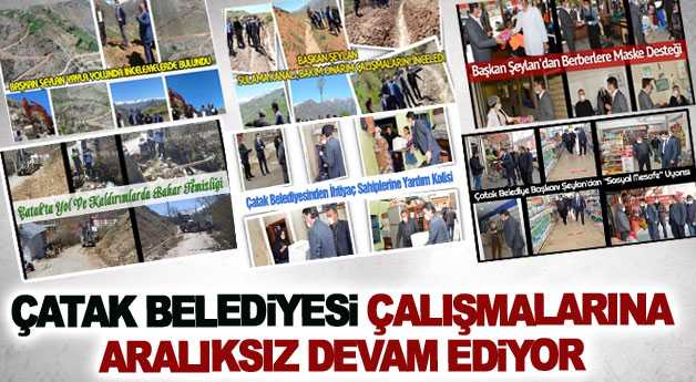 Çatak Belediyesi çalışmalarına aralıksız devam ediyor