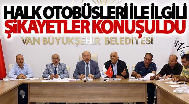 Halk otobüsleri ile ilgili şikayetler konuşuldu