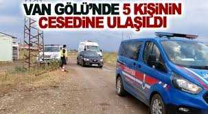 Van Gölü'nde 5 kişinin cesedine ulaşıldı