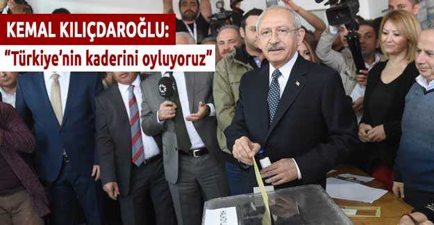 CHP Lideri Kemal Kılıçdaroğlu Ankara'da Oyunu Kullandı