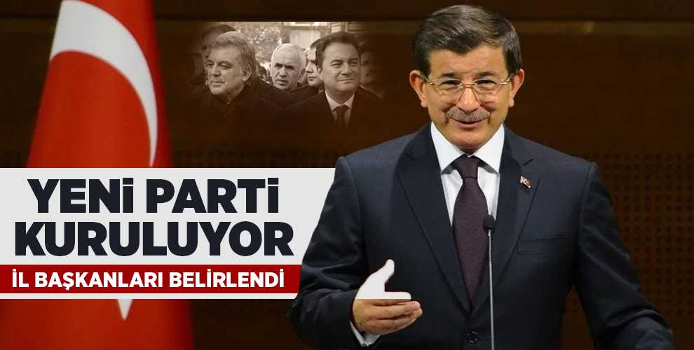 Ahmet Davutoğlu yeni parti için start verdi
