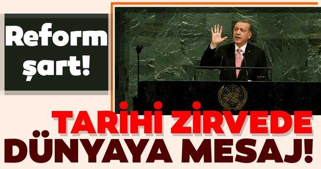 Cumhurbaşkanı Erdoğan'ın Birleşmiş Milletler Genel Kurul konuşması