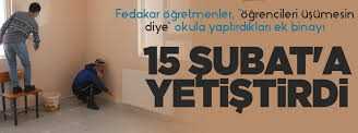 Fedakar öğretmenler