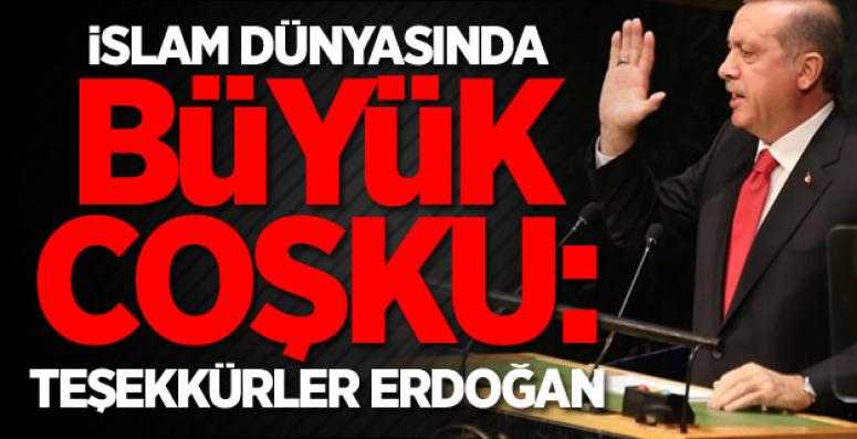 İslam dünyasında büyük coşku: Teşekkürler Erdoğan