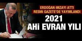 2021 yılı 'Ahi Evran Yılı' olarak kutlanacak