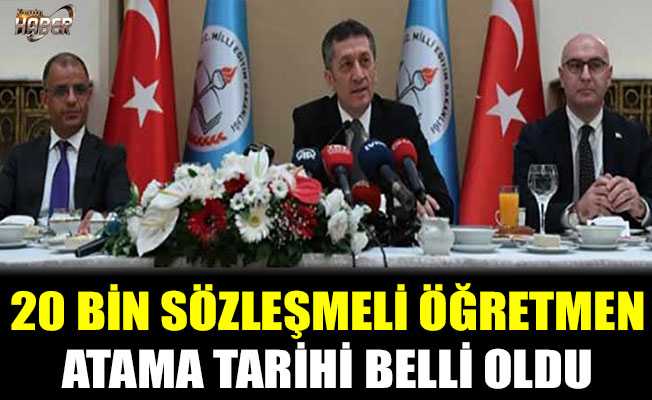 20 bin sözleşmeli öğretmen ataması tarih belli oldu...