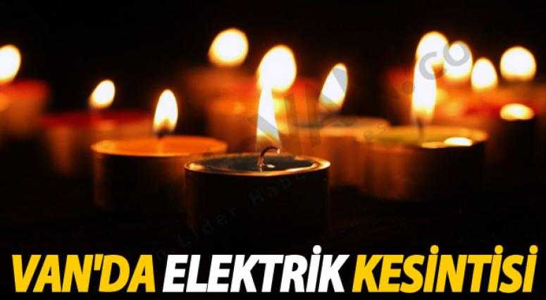 Van'da elektrik kesintisi